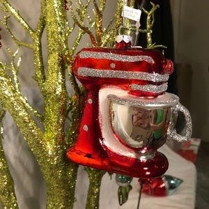 RAZ Kitchenaid Mixer glass Ornament